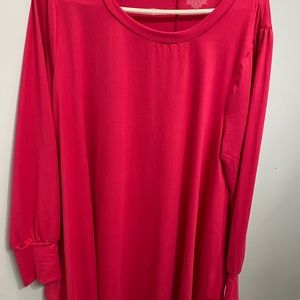 Pink long sleeve top